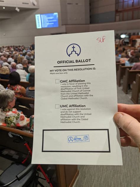Disaffiliation of a Local Church Over Issues Related to Human Sexuality—. . Umc disaffiliation ballot